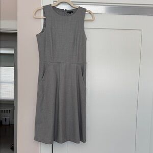 Theory Gray Midi Dress